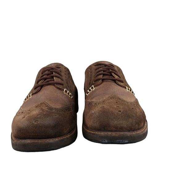 Tommy Bahama Shoes Mens 9.5 Oxford Elliot Wingtip Classic Leather Derby Brogue - Picture 3 of 16